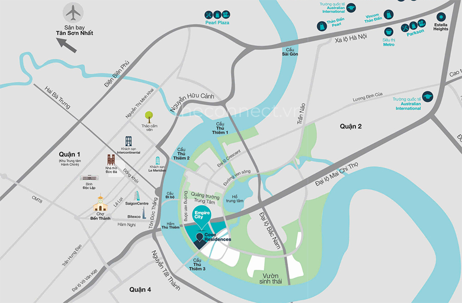 vi tri cove residences empire city thu thiem