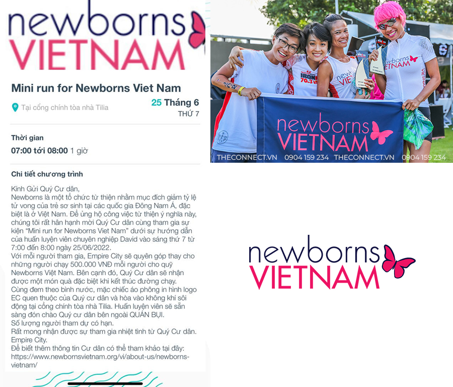 Empire City đồng hành cùng Quỹ Newborns Vietnam