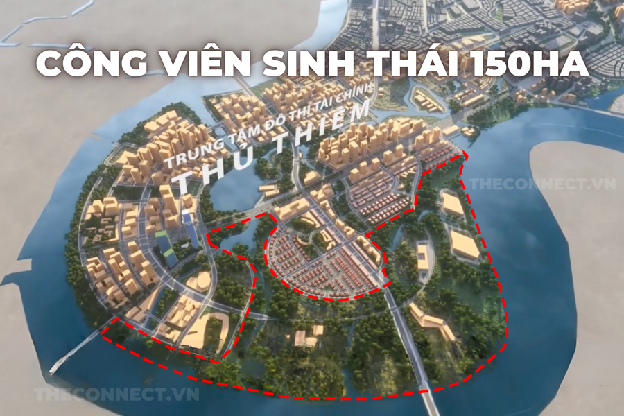 phoi canh cong vien sinh thai 150ha tai thu thiem