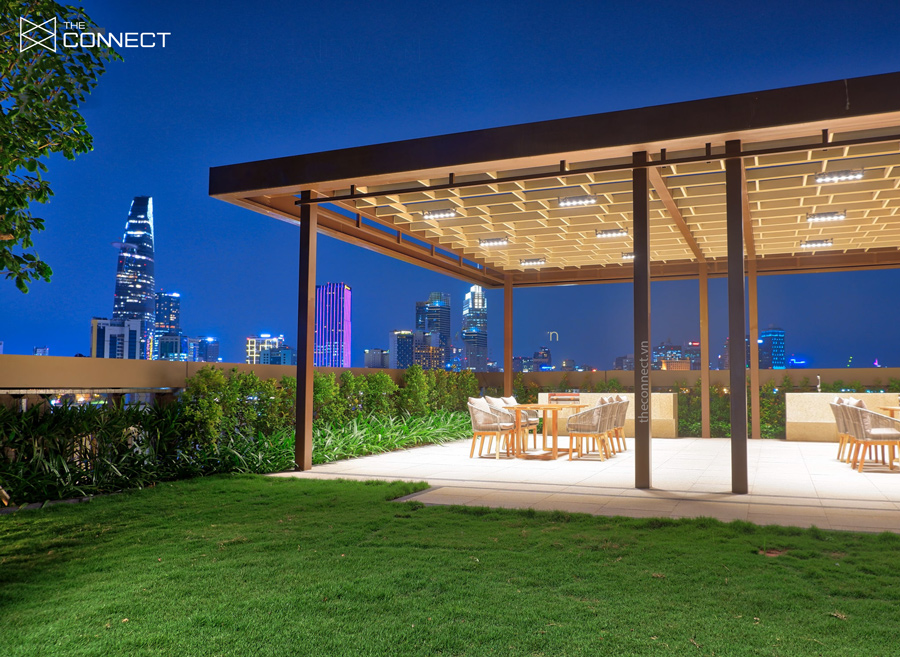 Khu tiec nuong BBQ ngoai troi tai du an Linden Residences Empire City Thu Thiem