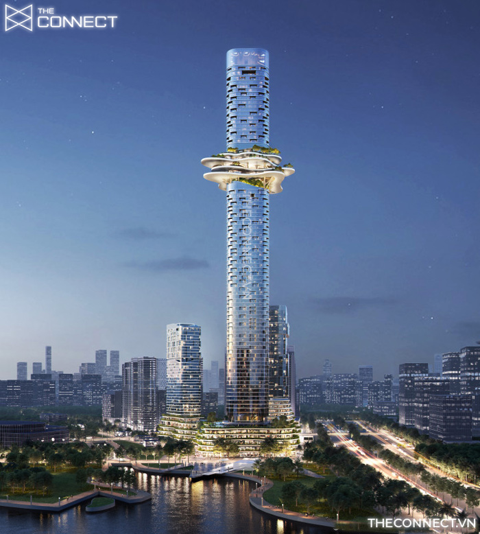 Phối cảnh tòa tháp Empire 88 Tower
