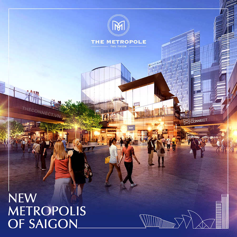 Phoi canh pho thuong mai tai the metropole thu thiem