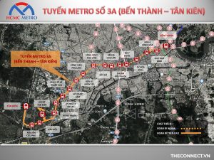 ban do tuyen metro so 3A (ben thanh - tan kien)