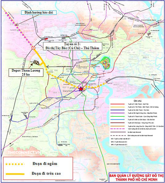 ban do tuyen metro so 2 ben thanh - tham luong