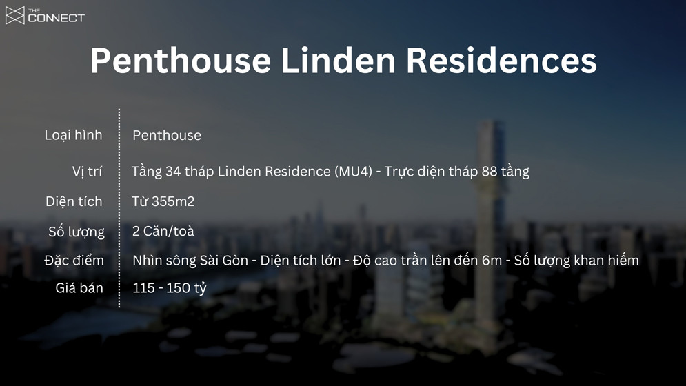 Thong tin can ho penthouse linden residences