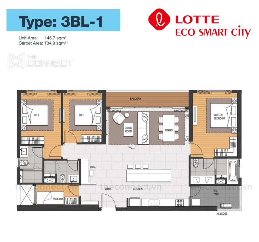 mat bang can ho 3 phong ngu du an lotte eco smart city thu thiem