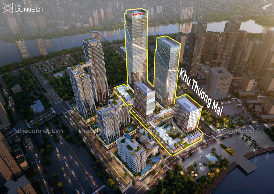 phoi canh mat bang khu thuong mai du an lotte eco smart city thu thiem